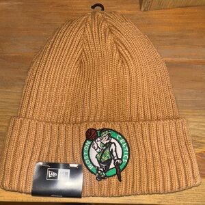 New Era Boston Celtics Brown Knit Hat